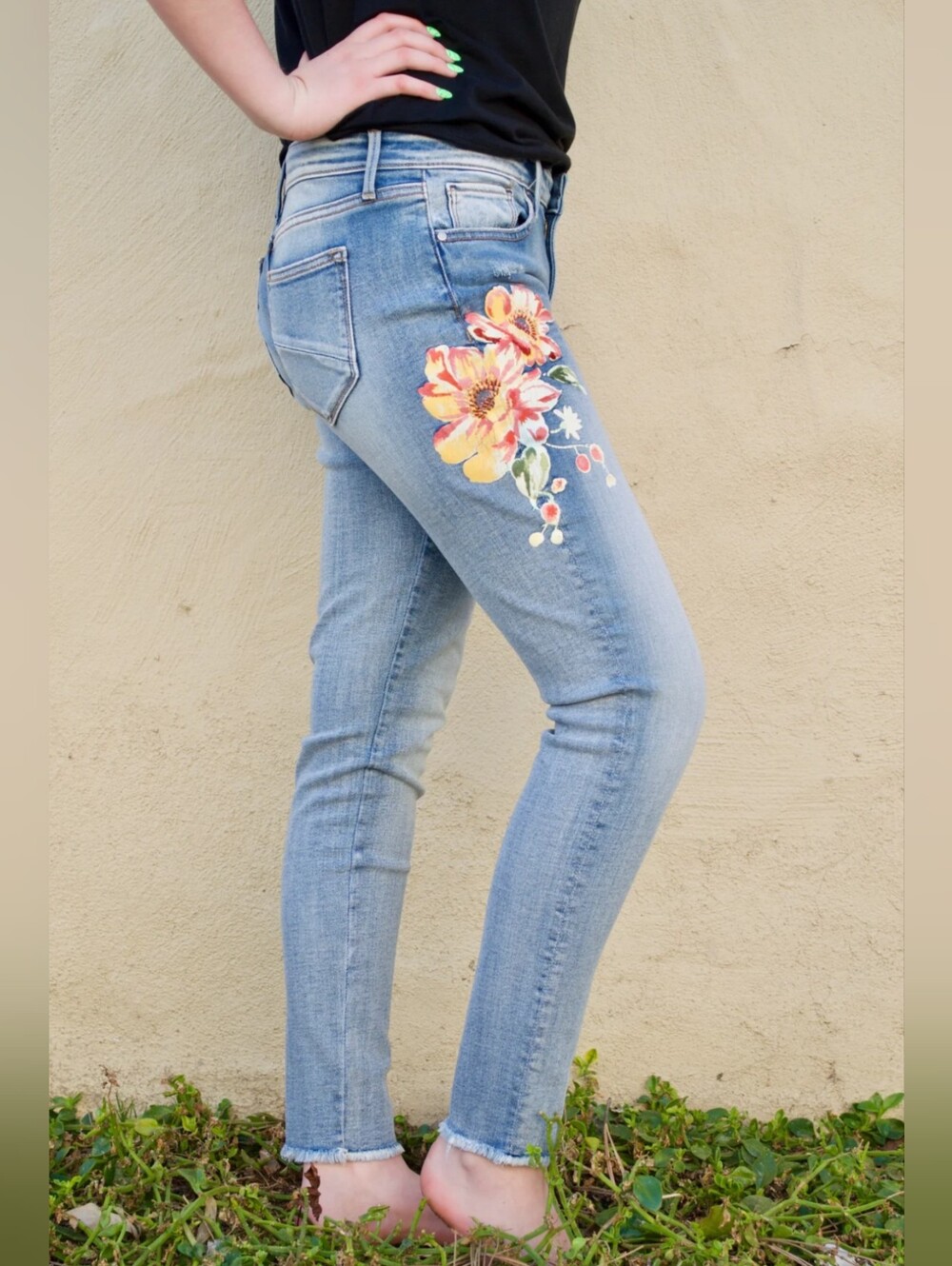 Driftwood Beau Orange Aster Jeans